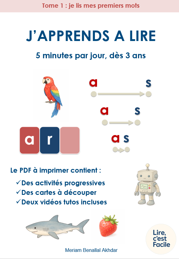 Couverture Kit Lire C'est Facile Tome 1 - Méthode lecture enfant 3 ans